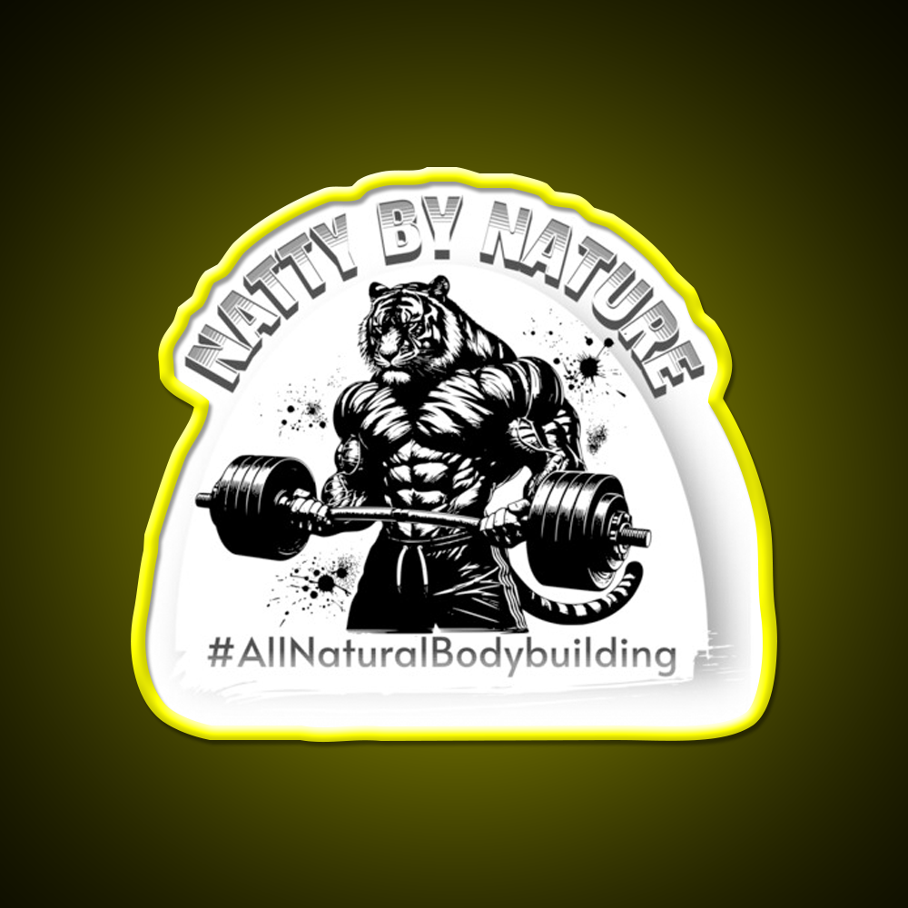 Natural Bodybuilding Gym Fitness Led Neon Sign Rgb Color