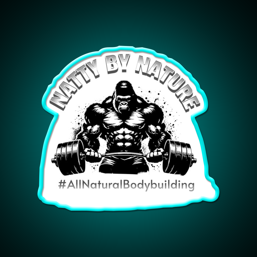 Natural Bodybuilding Vegan Exercise Gym Fitness Led Neon Sign Rgb Color