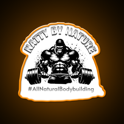 Natural Bodybuilding Vegan Exercise Gym Fitness Led Neon Sign Rgb Color