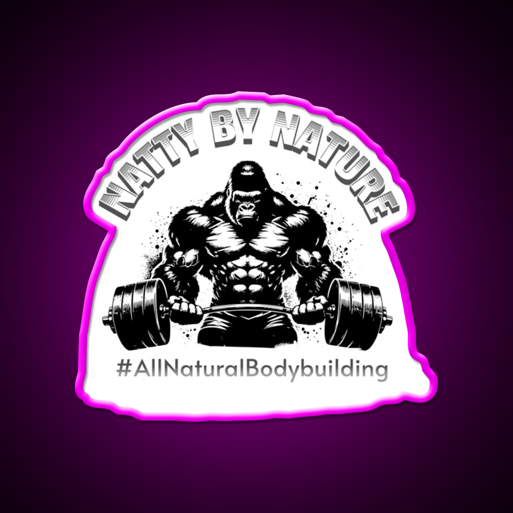 Natural Bodybuilding Vegan Exercise Gym Fitness Led Neon Sign Rgb Color