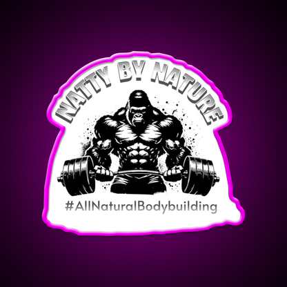 Natural Bodybuilding Vegan Exercise Gym Fitness Led Neon Sign Rgb Color