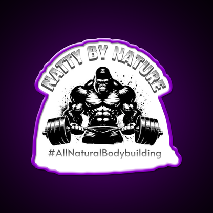 Natural Bodybuilding Vegan Exercise Gym Fitness Led Neon Sign Rgb Color