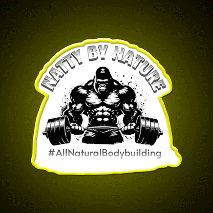 Natural Bodybuilding Vegan Exercise Gym Fitness Led Neon Sign Rgb Color