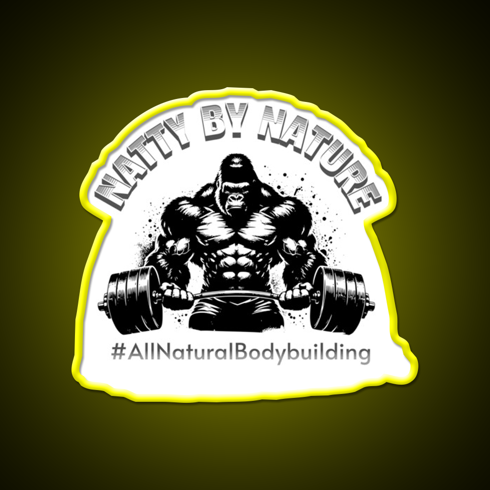 Natural Bodybuilding Vegan Exercise Gym Fitness Led Neon Sign Rgb Color