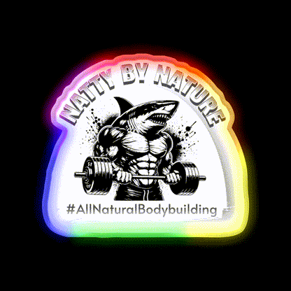 Natural Bodybuilding Vegan Sport Gym Fitness Led Neon Sign Fitness Room Sign Rgb Color