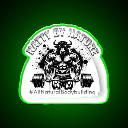 Natural Bodybuilding Vegan Sport Gym Fitness Led Neon Sign Rgb Color