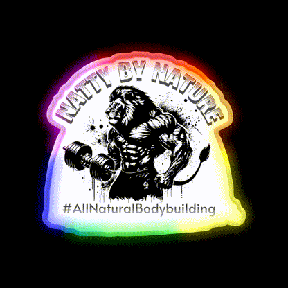 Natural Bodybuilding Vegan Sport Gym Fitness Led Neon Sign Gym Room Sign Rgb Color