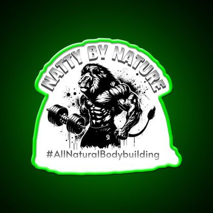 Natural Bodybuilding Vegan Sport Gym Fitness Led Neon Sign Gym Room Sign Rgb Color