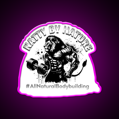 Natural Bodybuilding Vegan Sport Gym Fitness Led Neon Sign Gym Room Sign Rgb Color