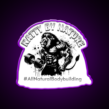 Natural Bodybuilding Vegan Sport Gym Fitness Led Neon Sign Gym Room Sign Rgb Color