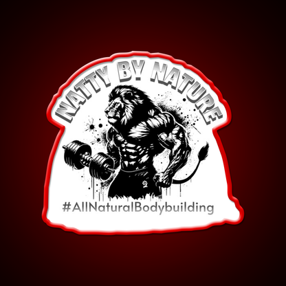 Natural Bodybuilding Vegan Sport Gym Fitness Led Neon Sign Gym Room Sign Rgb Color