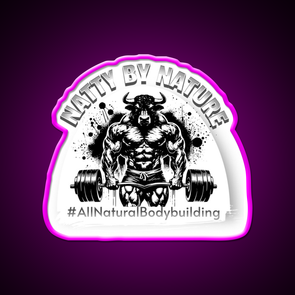 Natural Bodybuilding Vegan Sport Gym Fitness Led Neon Sign Rgb Color