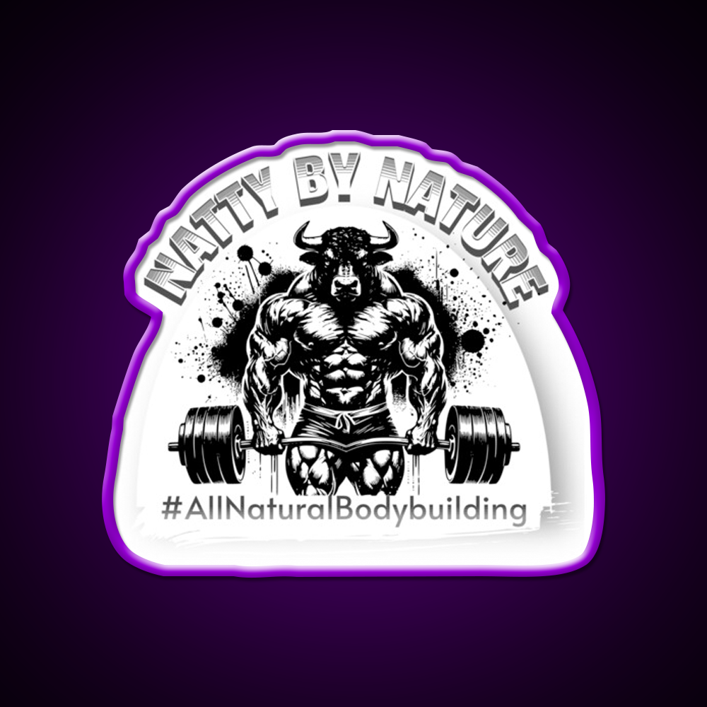 Natural Bodybuilding Vegan Sport Gym Fitness Led Neon Sign Rgb Color