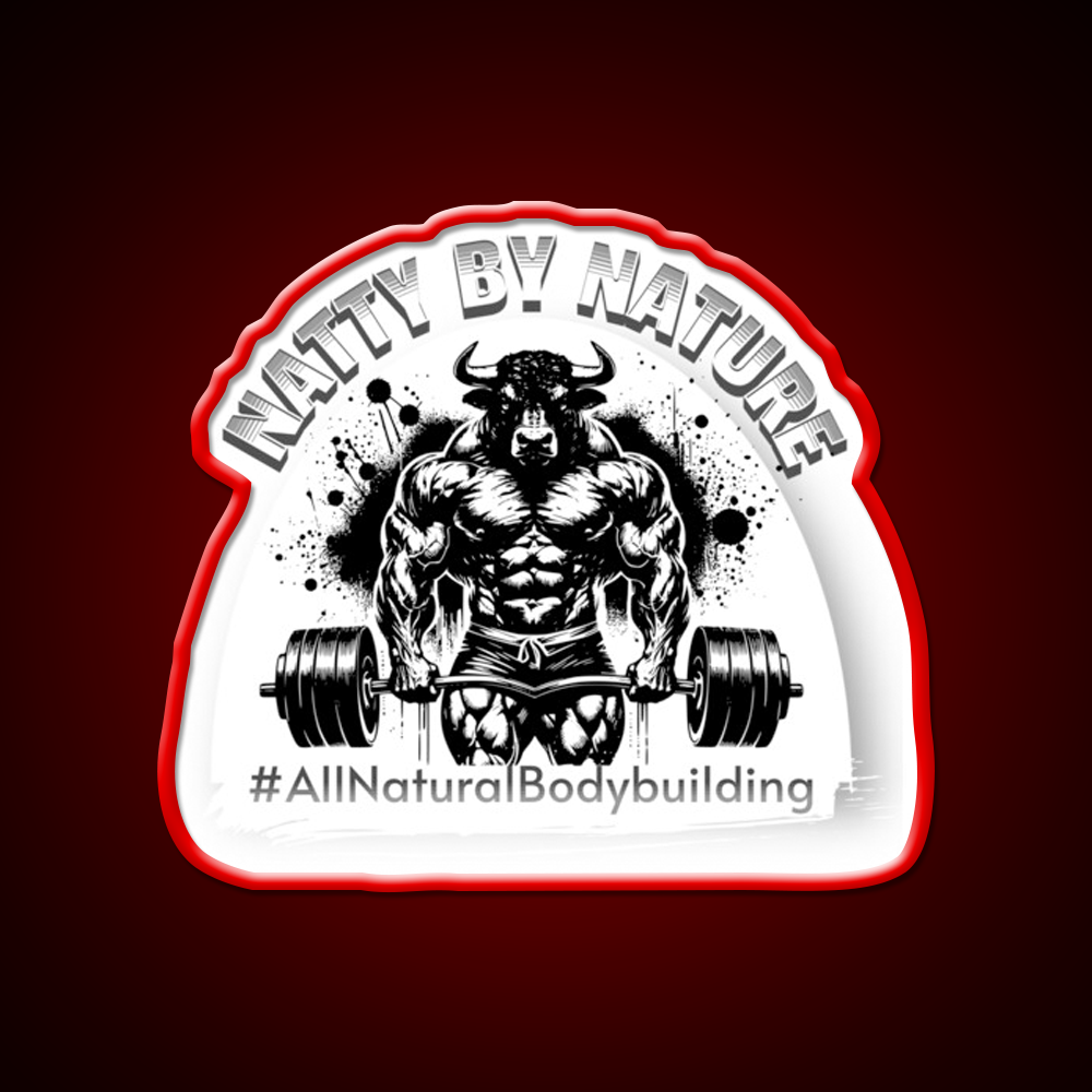 Natural Bodybuilding Vegan Sport Gym Fitness Led Neon Sign Rgb Color