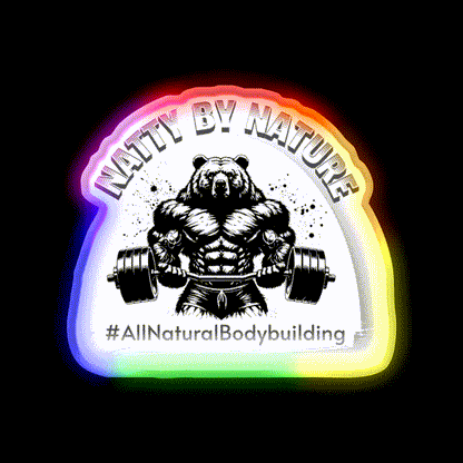 Natural Bodybuildingexercise Gym Fitness Led Neon Sign Rgb Color