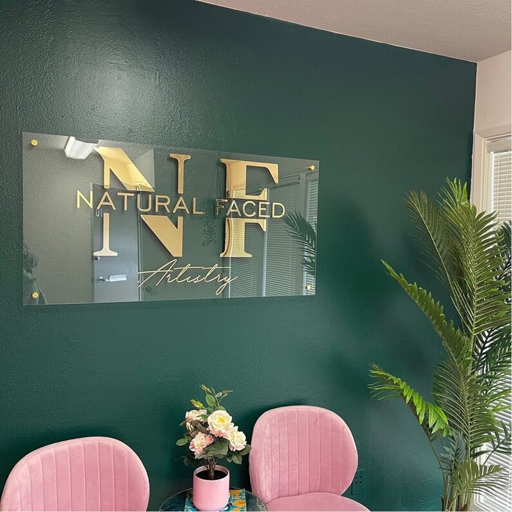 Natural Faced Acrylic Business Logo Sign - Shineneon