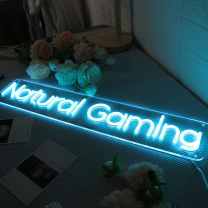 Natural Gaming Blue Led Neon Sign - Shineneon