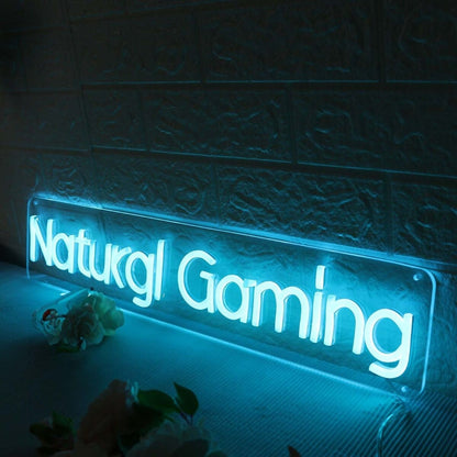 Natural Gaming Blue Led Neon Sign - Shineneon
