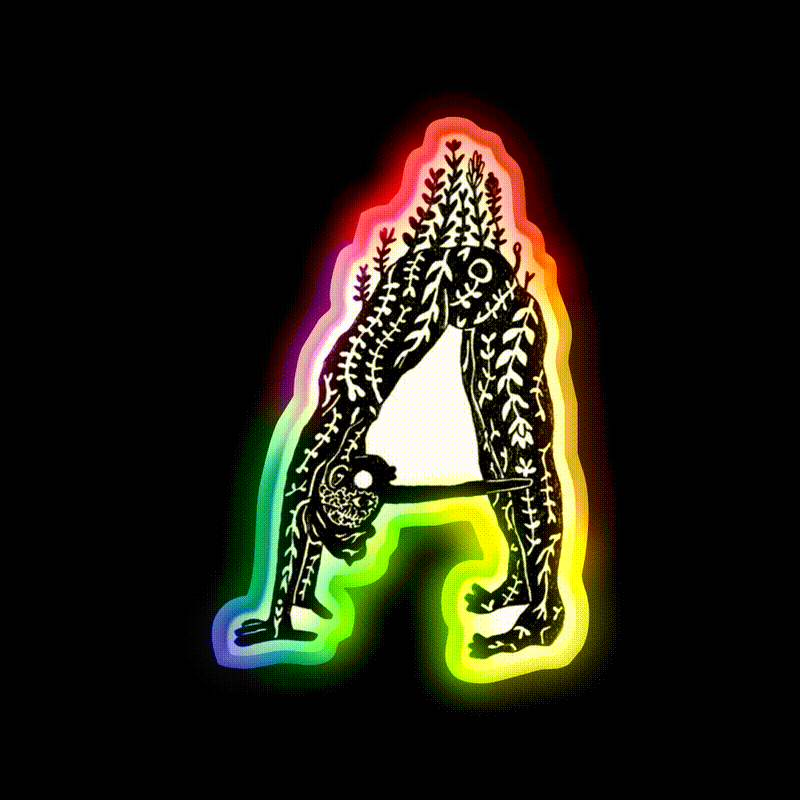 Nature Yoga Gobin A Yoga Led Neon Sign For Wellness Space Rgb Color