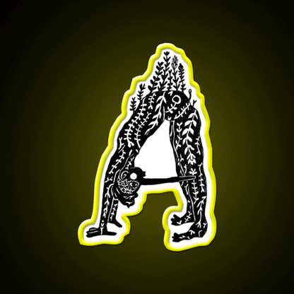 Nature Yoga Gobin A Yoga Led Neon Sign For Wellness Space Rgb Color