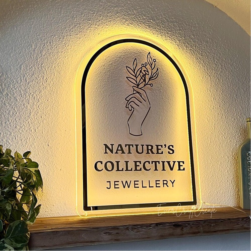 Natures Collective Jewellery Acrylic Business Logo Sign - Shineneon