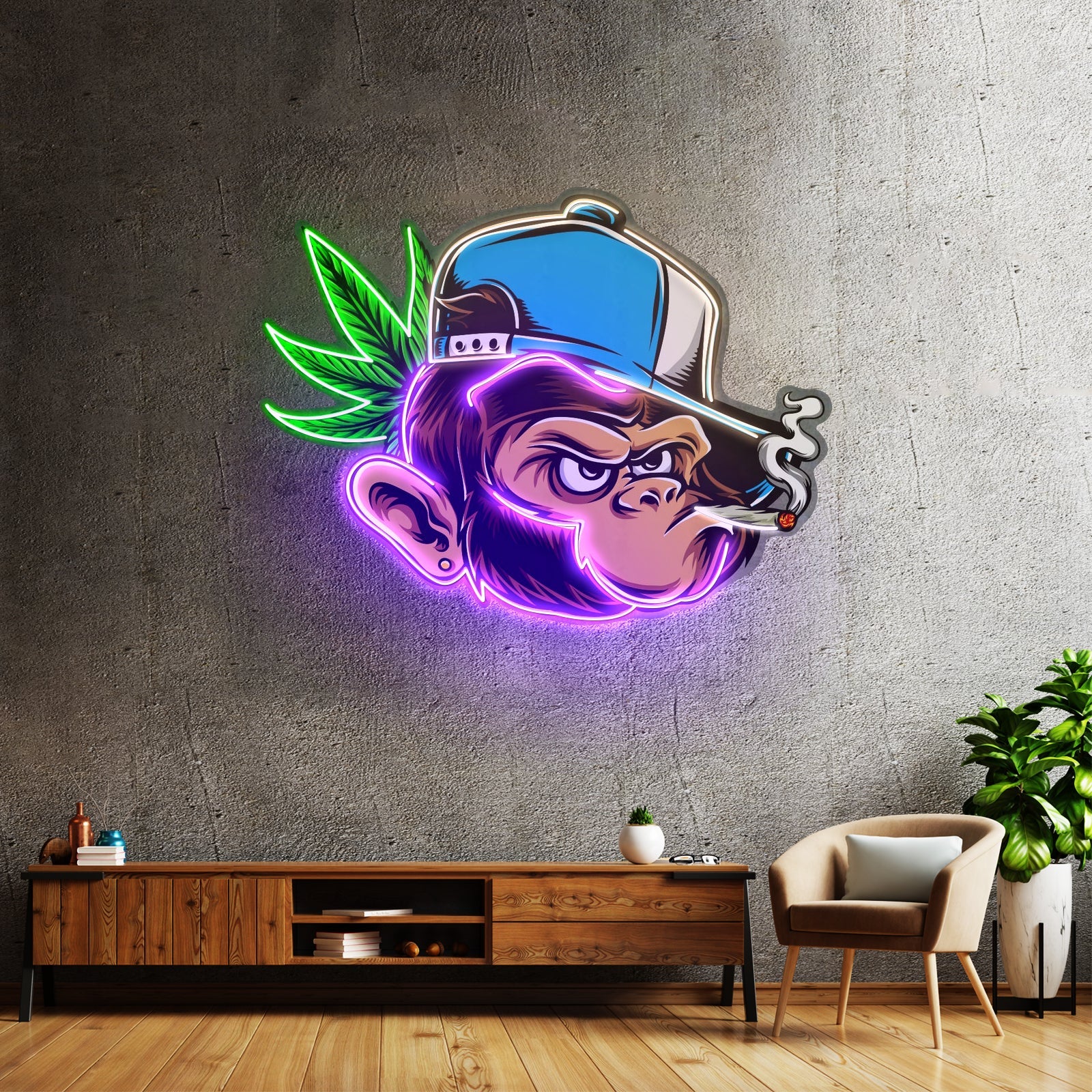 Naughty Monkey Led Neon Sign Light Custom Led Signs - Shineneon