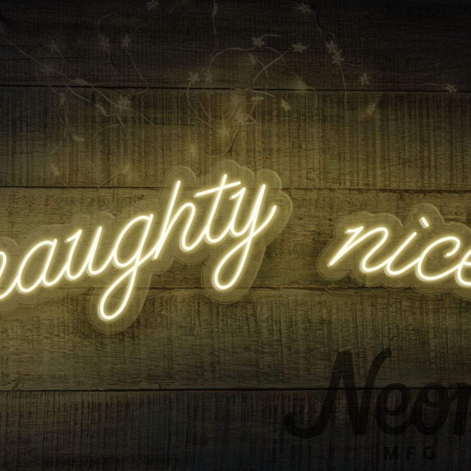 Naughty Nice Neon Sign For Festive And Fun Spaces | Shineneon