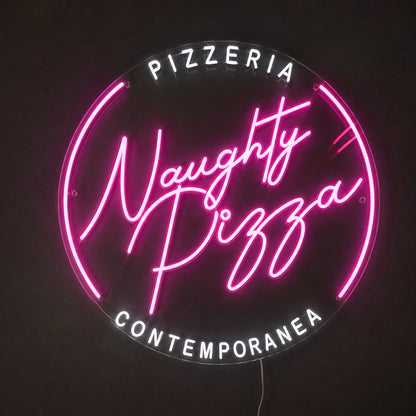 Naughty Pizza LED Neon Sign - 01 Original Product Image