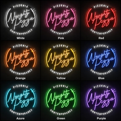 Naughty Pizza LED Neon Sign - 05 Color Grid