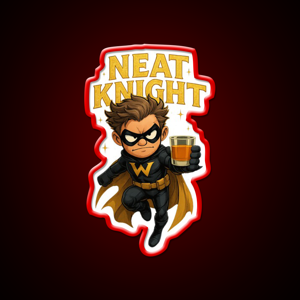 Neat Knight Whiskey Drink Bar Led Neon Sign Rgb Color