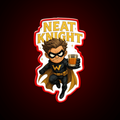 Neat Knight Whiskey Drink Bar Led Neon Sign Rgb Color - Shineneon