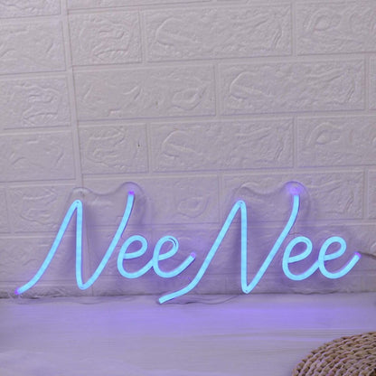 Nee Nee Blue Led Neon Sign - Shineneon