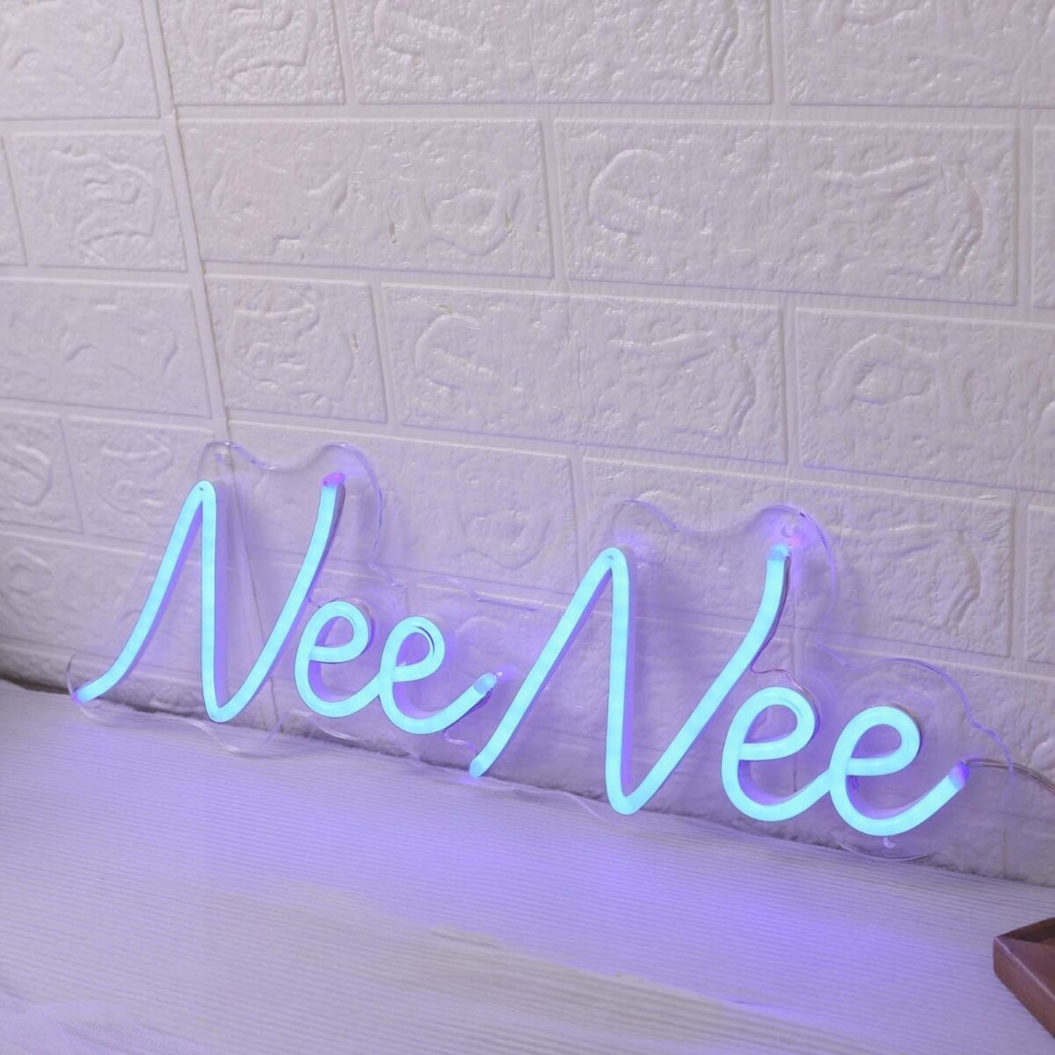 Nee Nee Blue Led Neon Sign - Shineneon