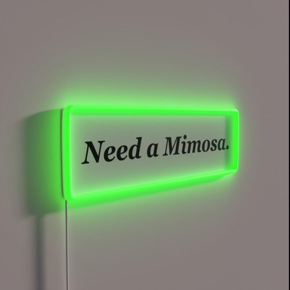Need A Mimosa Rgb Led Neon Sign - LED neon sign close-up detail