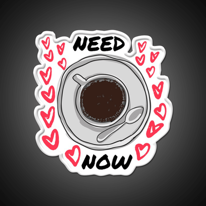 Need Coffee Now Design Cafe Led Neon Sign Espresso Bar Art Rgb Color - Shineneon