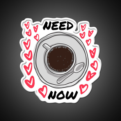 Need Coffee Now Design Cafe Led Neon Sign Espresso Bar Art Rgb Color