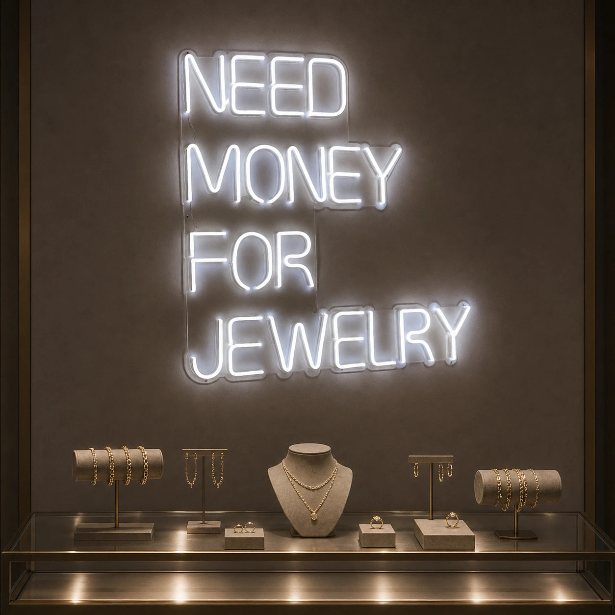 Need Money For Jewelry LED Neon Sign Garage Man Cave Neon Sign high-converting product image