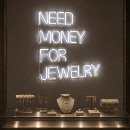 Need Money For Jewelry LED Neon Sign Garage Man Cave Neon Sign - Shineneon