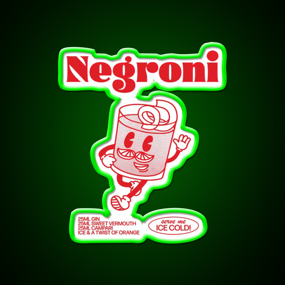 Negroni Cocktail Bar Decor Led Neon Sign For Cocktail Lovers Rgb Color - LED neon sign view 8