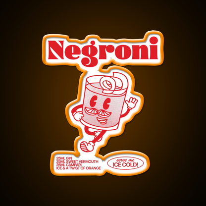 Negroni Cocktail Bar Decor Led Neon Sign For Cocktail Lovers Rgb Color - LED neon sign view 6