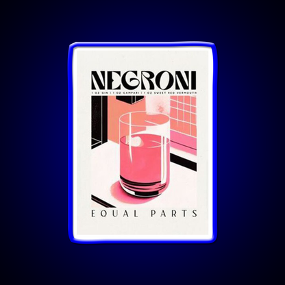 Negroni Cocktail Bar Decor Led Neon Sign Home Bar Decor Rgb Color - LED neon sign view 5