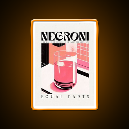 Negroni Cocktail Bar Decor Led Neon Sign Home Bar Decor Rgb Color - LED neon sign view 6