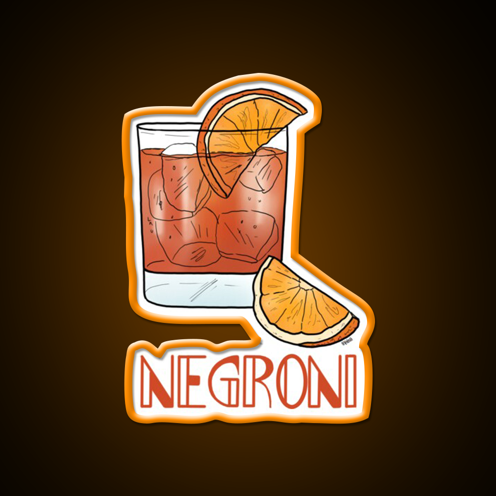 Negroni Cocktail Bar Decor Led Neon Sign Neon Party Sign Rgb Color - LED neon sign view 6