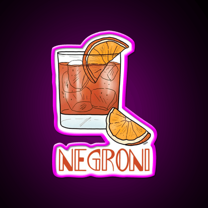 Negroni Cocktail Bar Decor Led Neon Sign Neon Party Sign Rgb Color - Shineneon