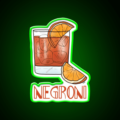Negroni Cocktail Bar Decor Led Neon Sign Neon Party Sign Rgb Color - Shineneon