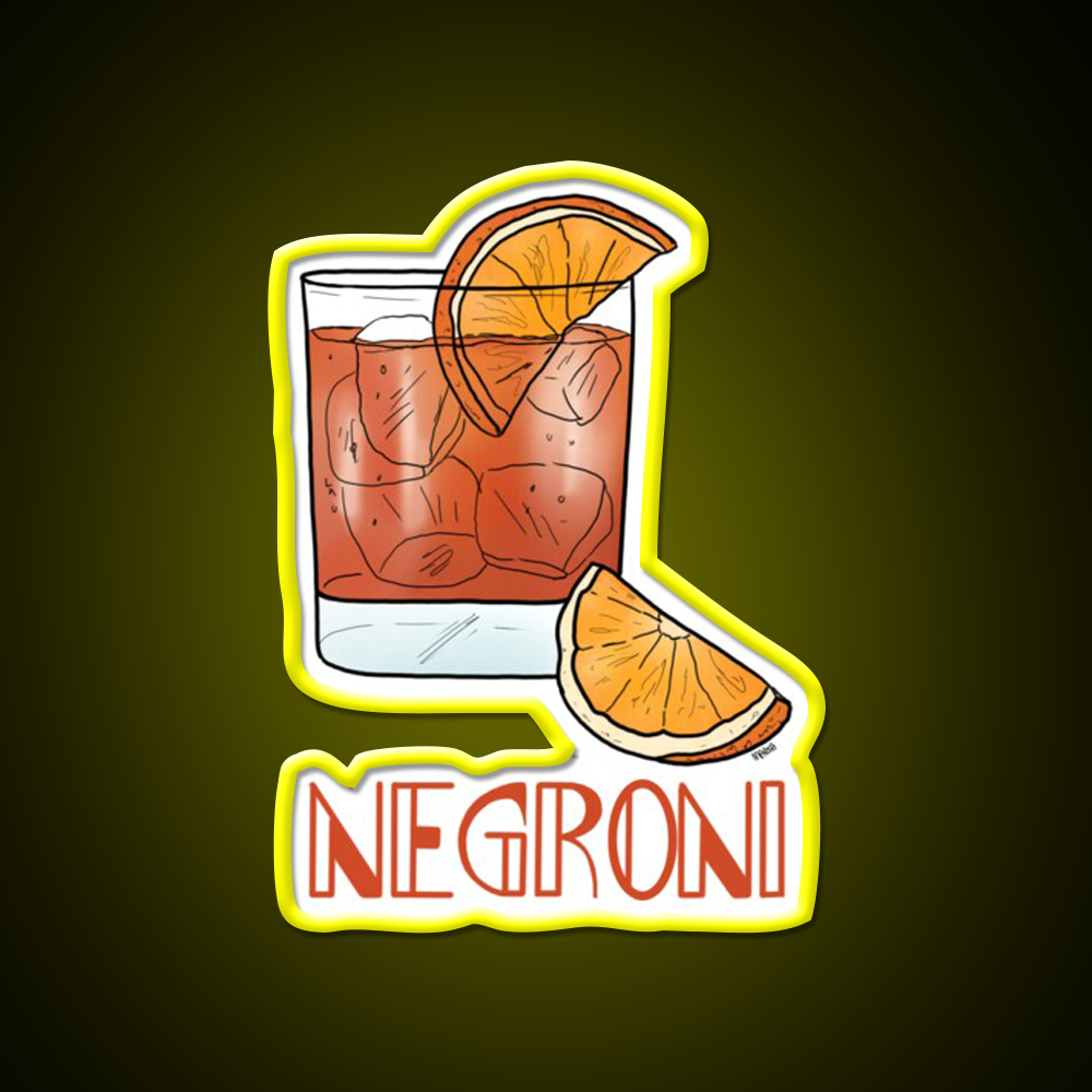 Negroni Cocktail Bar Decor Led Neon Sign Neon Party Sign Rgb Color - LED neon sign view 7