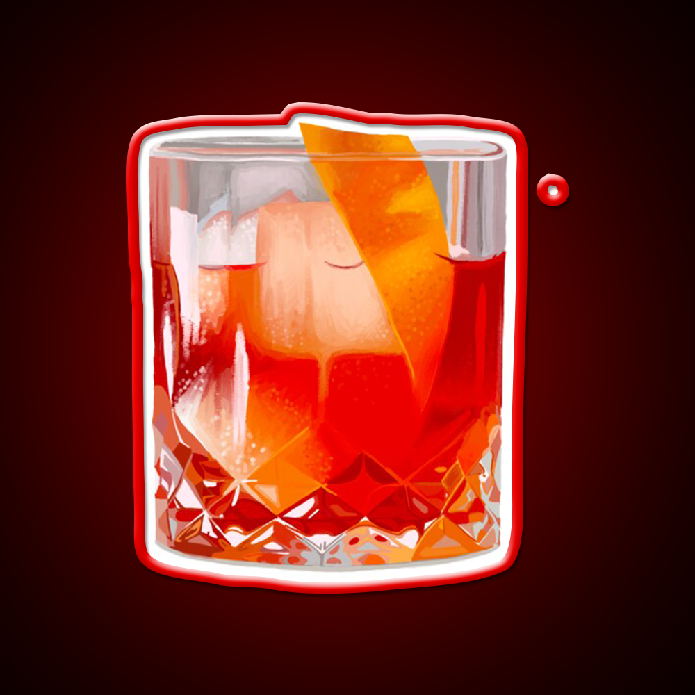 Negroni Cocktail Bar Decor Led Neon Sign Rgb Color - LED neon sign view 10