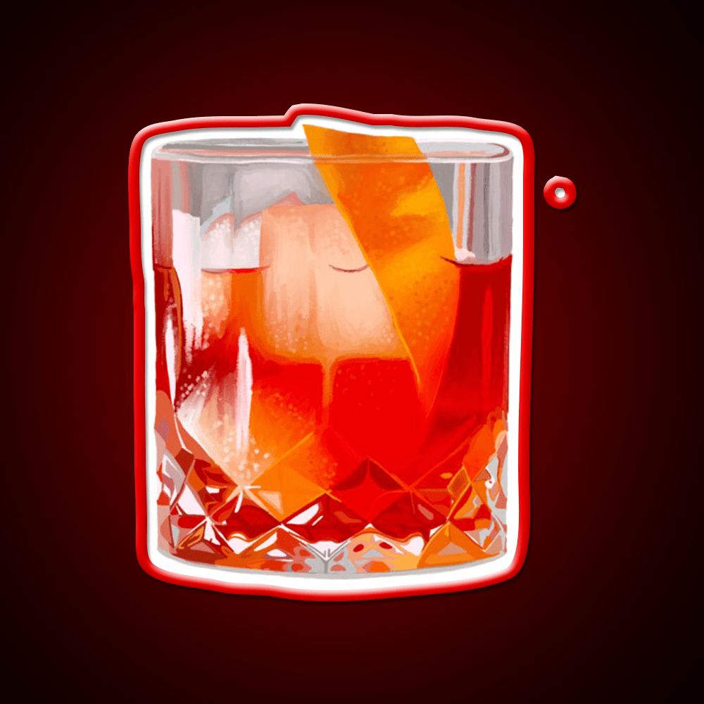 Negroni Cocktail Bar Decor Led Neon Sign Rgb Color - Shineneon