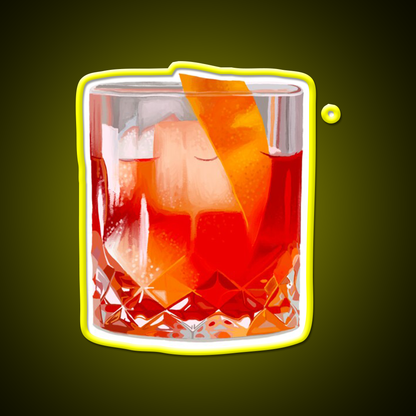 Negroni Cocktail Bar Decor Led Neon Sign Rgb Color - LED neon sign view 7