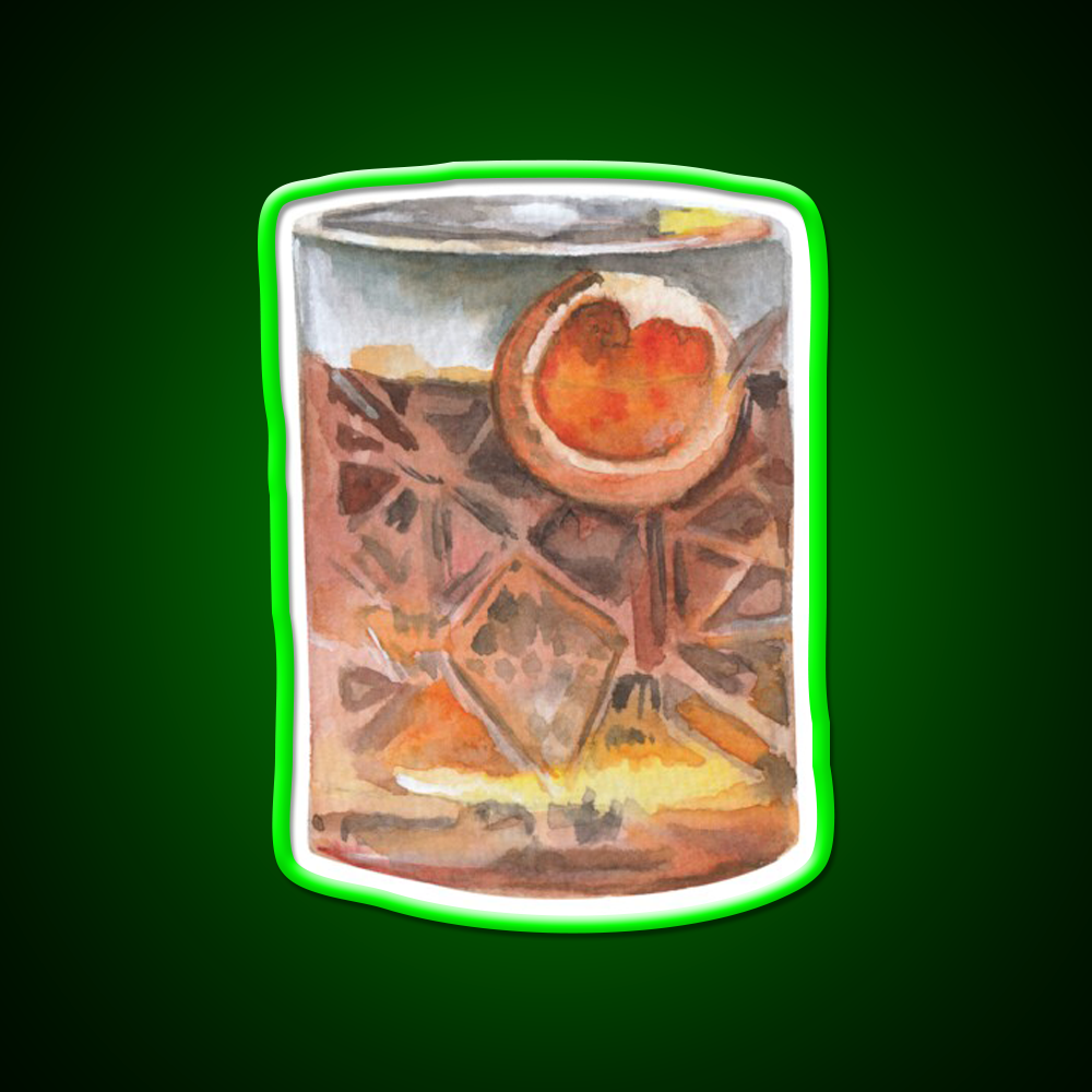 Negroni Cocktail Glass Cocktail Bar Decor Led Neon Sign Neon Party Sign Rgb Color - LED neon sign view 8